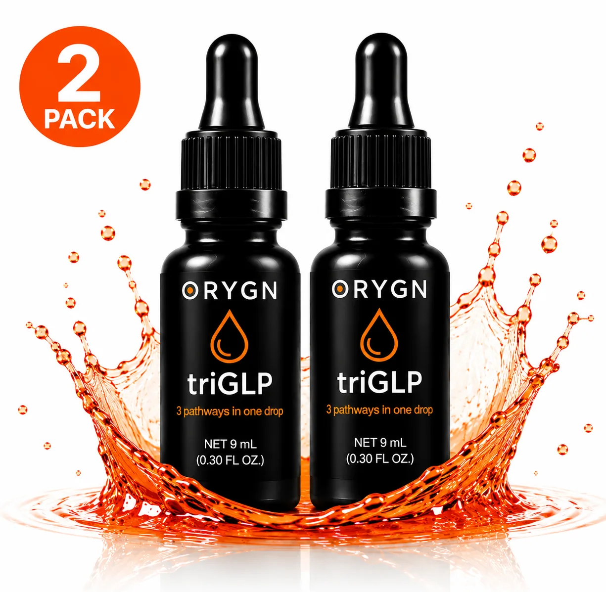 triGLP Duo Box Set - Natural GLP-1 weight management supplement (2 bottles)